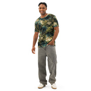 Verdigris Marble Men’s Cotton Crew Neck T-Shirt, iBuyXi.com
