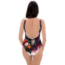 Gothic Femme Floral One-Piece Swimsuit, ibuyXi.com