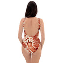 Siamese Cat Floral One-Piece Swimsuit, iBuyXi.com
