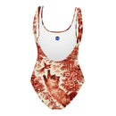 Siamese Cat Floral One-Piece Swimsuit, iBuyXi.com