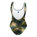 Verdigris Marble One-Piece Swimsuit, iBuyXi.com