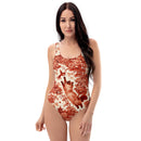 Siamese Cat Floral One-Piece Swimsuit, iBuyXi.com