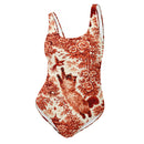 Siamese Cat Floral One-Piece Swimsuit, iBuyXi.com