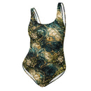Verdigris Marble One-Piece Swimsuit, iBuyXi.com