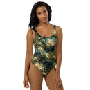 Verdigris Marble One-Piece Swimsuit, iBuyXi.com