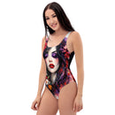 Gothic Femme Floral One-Piece Swimsuit, ibuyXi.com