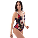 Gothic Femme Floral One-Piece Swimsuit, ibuyXi.com