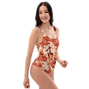 Siamese Cat Floral One-Piece Swimsuit, iBuyXi.com