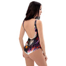 Gothic Femme Floral One-Piece Swimsuit, ibuyXi.com