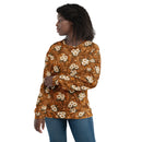 Burnt Umber Daisies Unisex Sweatshirt, iBuyXi.com