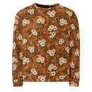Burnt Umber Daisies Unisex Sweatshirt, iBuyXi.com