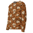 Burnt Umber Daisies Unisex Sweatshirt, iBuyXi.com