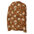 Burnt Umber Daisies Unisex Sweatshirt, iBuyXi.com