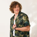 Verdigris Marble Unisex Button Shirt, iBuyXi.com
