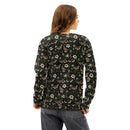 Dark Botanical Unisex Cotton Sweatshirt