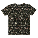 Dark Botanical Women’s Cotton Crew Neck T-Shirt, iBuyXi.com