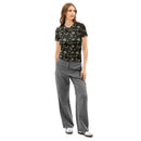 Dark Botanical Women’s Cotton Crew Neck T-Shirt, iBuyXi.com