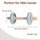 Baby Teething Rattle 3-in-1 Silicone Teether