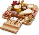 Bamboo Cheese Board and Knife Gift Set