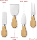 Bamboo Cheese Board and Knife Gift Set