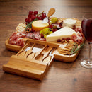 Bamboo Cheese Board and Knife Gift Set