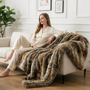 Battilo Luxury Faux Fur Throw Blanket