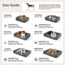 Bedsure ComfyFleece Orthopedic Dog Bed - Joint Support for Large Dogs, Comfort E