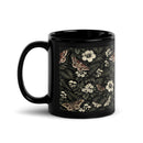 Dark Botanical Glossy Mug, iBuyXi.com