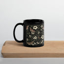 Dark Botanical Glossy Mug, iBuyXi.com