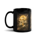 Gilded Cross Black Glossy Mug, iBuyXi.com
