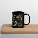 Dark Botanical Glossy Mug, iBuyXi.com