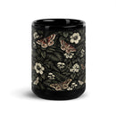 Dark Botanical Glossy Mug, iBuyXi.com