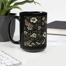 Dark Botanical Glossy Mug, iBuyXi.com