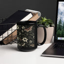 Dark Botanical Glossy Mug, iBuyXi.com