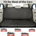 Black Heavy-Duty Waterproof Rear Seat Cover Universal Pet Dog Protector