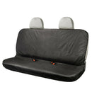 Black Heavy-Duty Waterproof Rear Seat Cover Universal Pet Dog Protector