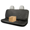 Black Heavy-Duty Waterproof Rear Seat Cover Universal Pet Dog Protector