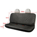 Black Heavy-Duty Waterproof Rear Seat Cover Universal Pet Dog Protector