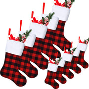 Buffalo Plaid Christmas Stockings 4-Pack