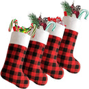 Buffalo Plaid Christmas Stockings 4-Pack