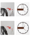 Creative Retro Wall Clock for Living Room Decor, iBuyXi.com