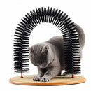 Cat Toy Arch Self Groome Pamper Feline with A Massage Grooming Rubbing Brush wit