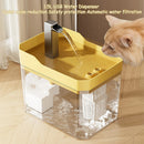 Cat Water Fountain Auto Filter Transparent Cat Drinker USB Anti-Dry Burning