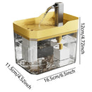 Cat Water Fountain Auto Filter Transparent Cat Drinker USB Anti-Dry Burning