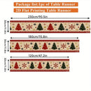 Christmas Table Runner Snowflake Print