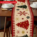 Christmas Table Runner Snowflake Print