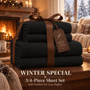 Christmas Themed Luxury Sheet Set Winter Special Fitted Bedding Ultra Soft
