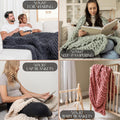 Chunky Knit Throw Blanket