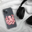 Hearts Octopus Clear Case for iPhone®