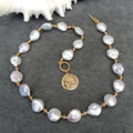 Coin Pearl Pendant Necklace